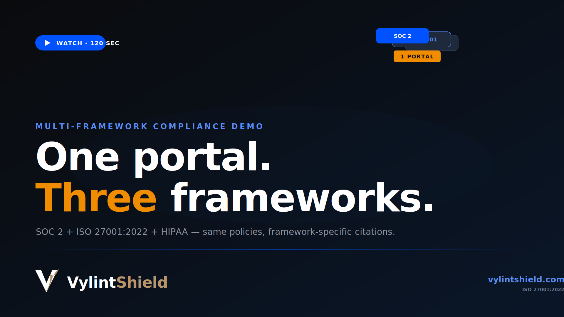 VylintShield multi-framework demo poster
